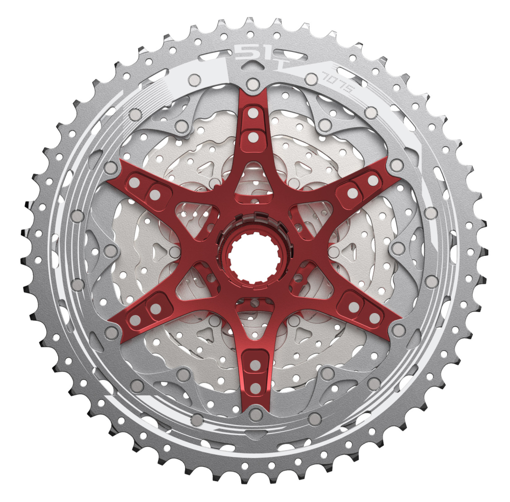 SunRace Kassette 12-fach, 11 - 51 Zähne, Metallic